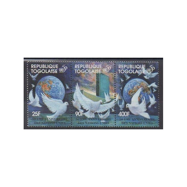 Buy this set of stamps of Togo of the year 1995 (Nb 1362/1364).