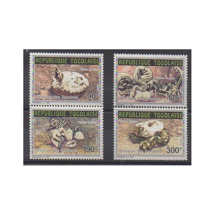Buy this set of stamps of Togo of the year 1992 (Nb 1317/1320).
