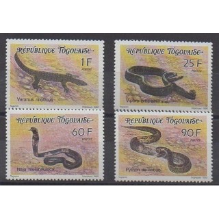 Buy this set of stamps of Togo of the year 1990 (Nb 1293/1296).