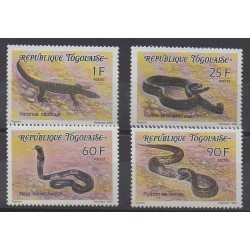 Togo - 1990 - Nb 1293/1296 - Reptils