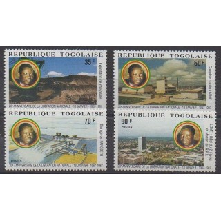 Acheter cette série de timbres du Togo de l'année 1987 (No 1212/1215).