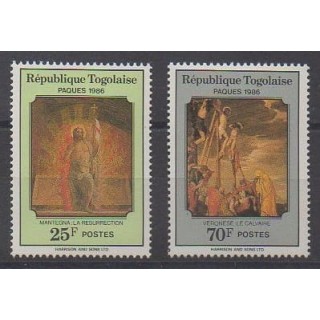 Buy this set of stamps of Togo of the year 1986 (Nb 1193A/1193B).