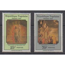 Togo - 1986 - No 1193A/1193B - Pâques - Peinture