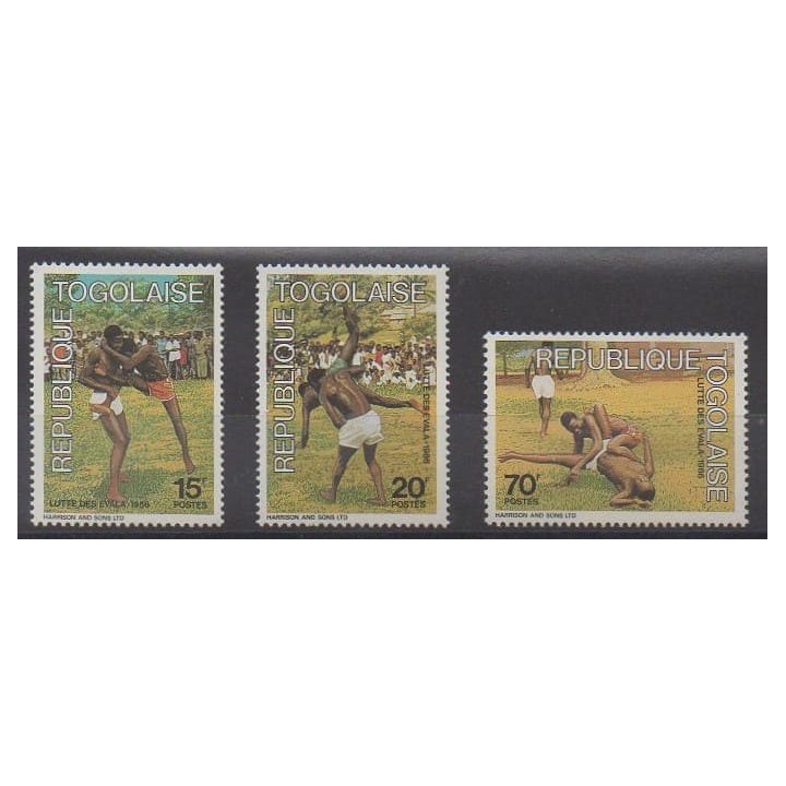 Acheter cette série de timbres du Togo de l'année 1986 (No 1204/1206).