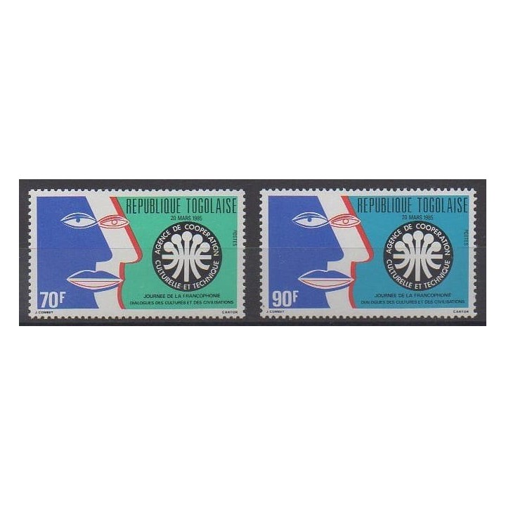 Acheter cette série de timbres du Togo de l'année 1985 (No 1170/1171).