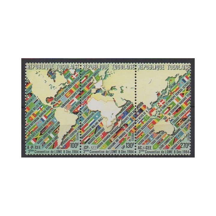 Buy this set of stamps of Togo of the year 1984 (Nb 1147/1149).