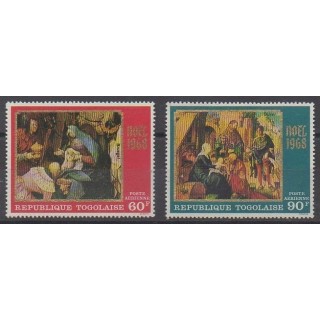 Acheter ces timbres du Togo de l'année 1968 (No PA102/PA103).