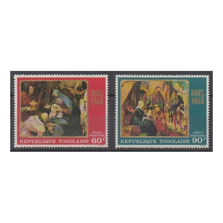 Buy these stamps of Togo of the year 1968 (Nb PA102/PA103).