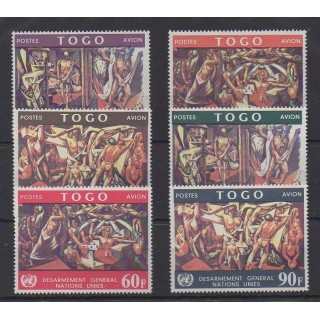 Acheter ces timbres du Togo de l'année 1967 (No PA75/PA80).