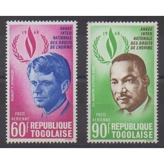Buy these stamps of Togo of the year 1969 (Nb PA105/PA106).