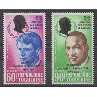 Buy these stamps of Togo of the year 1969 (Nb PA113/PA114).