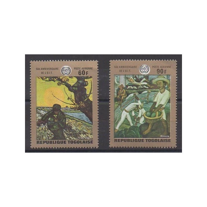 Acheter ces timbres du Togo de l'année 1970 (No PA126/PA127).