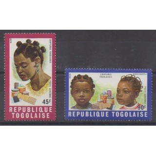 Acheter ces timbres du Togo de l'année 1970 (No PA128/PA129).