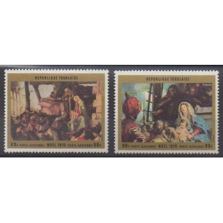Acheter ces timbres du Togo de l'année 1970 (No PA143/PA144).