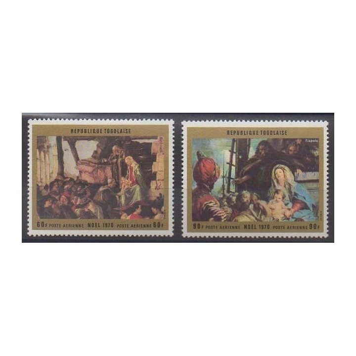 Acheter ces timbres du Togo de l'année 1970 (No PA143/PA144).