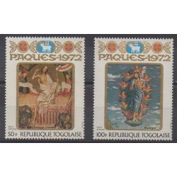 Togo - 1972 - No PA174/PA175 - Pâques - Peinture