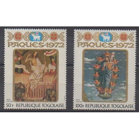 Togo - 1972 - No PA174/PA175 - Pâques - Peinture