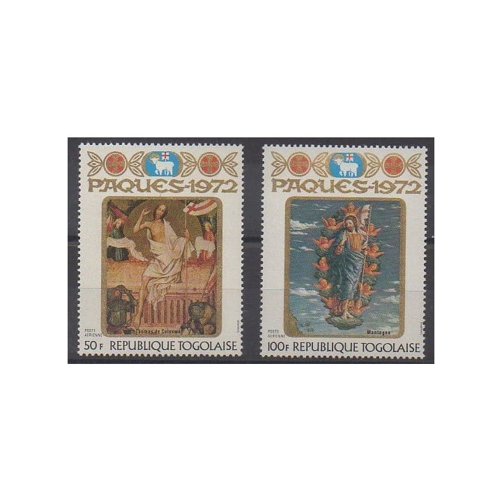 Acheter ces timbres du Togo de l'année 1972 (No PA174/PA175).