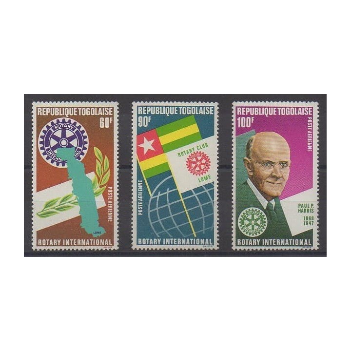 Acheter ces timbres du Togo de l'année 1972 (No PA188/PA190).
