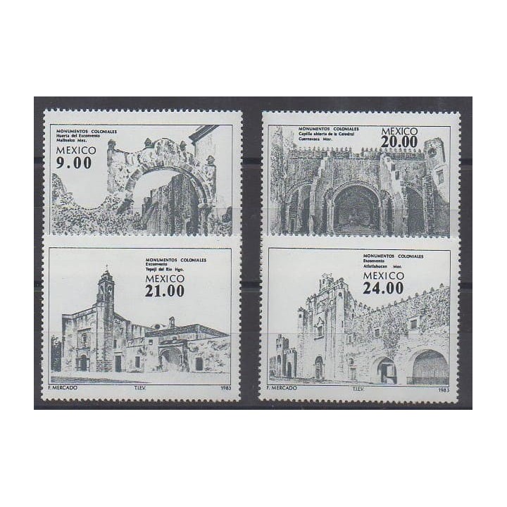 Acheter cette série de timbres du Mexique de l'année 1983 (No 1033/1036).