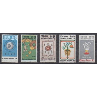 Acheter cette série de timbres du Mexique de l'année 1979 (No 870/872 - PA501/PA502).