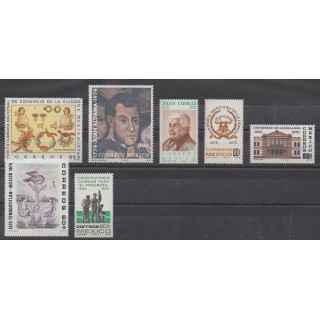 Acheter cette série de timbres du Mexique de l'année 1975 (No 815/821).