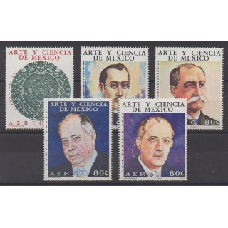 Buy these stamps of Mexico of the year 1973 (Nb PA356/PA360).