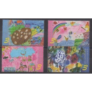 Acheter cette série de timbres de Thaïlande de l'année 2007 (No 2347/2350).
