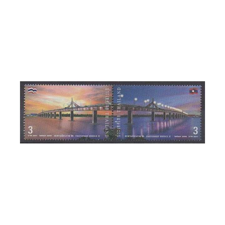 Acheter cette série de timbres de Thaïlande de l'année 2006 (No 2344/2345).