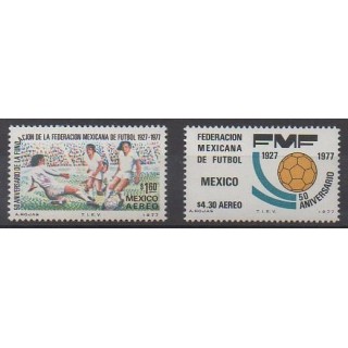Buy these stamps of Mexico of the year 1977 (Nb PA423/PA424).
