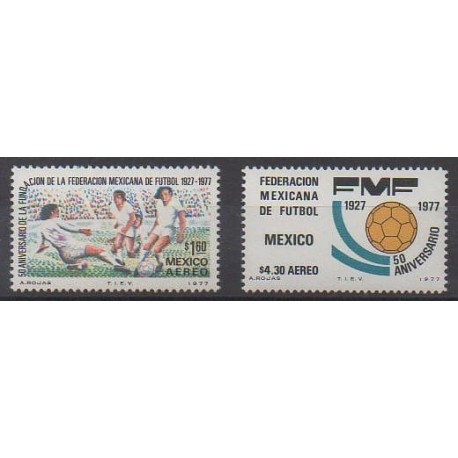 Mexico - 1977 - Nb PA423/PA424 - Football