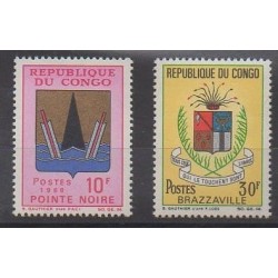 Congo (République du) - 1967 - No 213/214 - Armoiries