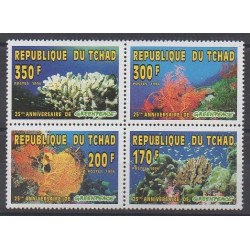 Tchad - 1996 - No 582/585 - Vie marine