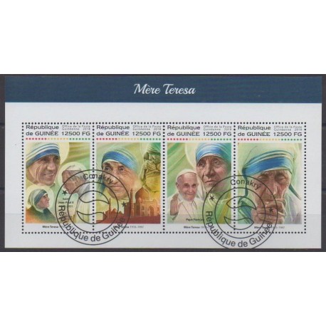 Guinea - 2018 - Nb 9256/9259 - Celebrities - Religion - Used