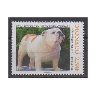 Buy this stamp of Monaco of the year 2024 (Exposition canine).
