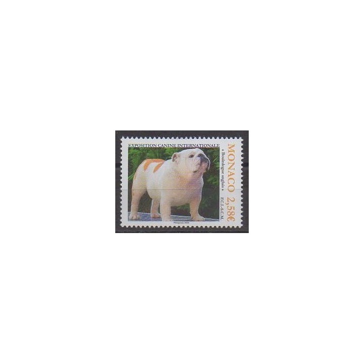 Buy this stamp of Monaco of the year 2024 (Exposition canine).