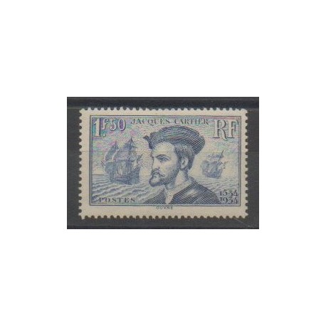 France - Varieties - 1934 - Nb 297a - mint hinged