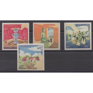 Acheter cette série de timbres du Laos de l'année 1964 (No 97/100ND).