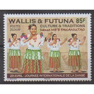 Acheter ce timbre de Wallis et Futuna de l'année 2024 (Danse Me'e fakaniktad).
