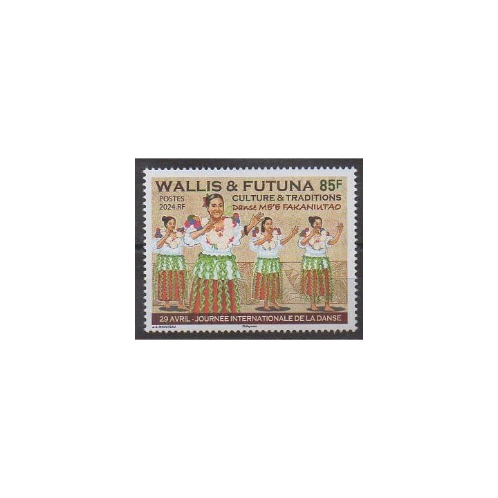 Acheter ce timbre de Wallis et Futuna de l'année 2024 (Danse Me'e fakaniktad).