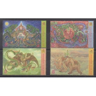 Buy this set of stamps of Thailand of the year 2010 (Nb 2672/2675).