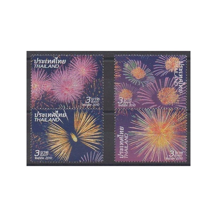 Acheter cette série de timbres de Thaïlande de l'année 2010 (No 2748/2751).