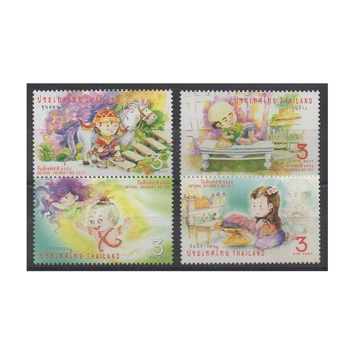 Buy this set of stamps of Thailand of the year 2011 (Nb 2767/2770).