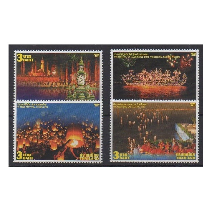 Buy this set of stamps of Thailand of the year 2011 (Nb 2908/2911).