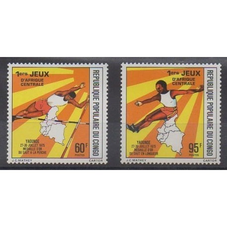 Congo (Republic of) - 1976 - Nb 422/423 - Various sports