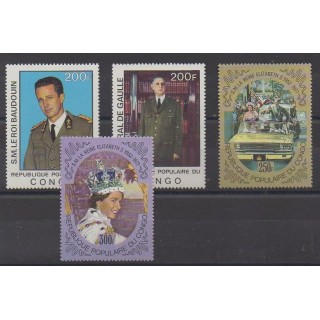 Acheter cette série de timbres de la République du Congo de l'année 1977 (No 476/479).