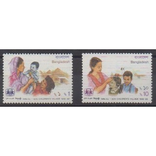 Acheter cette série de timbres du Bangladesh de l'année 1989 (No 293A/293B).