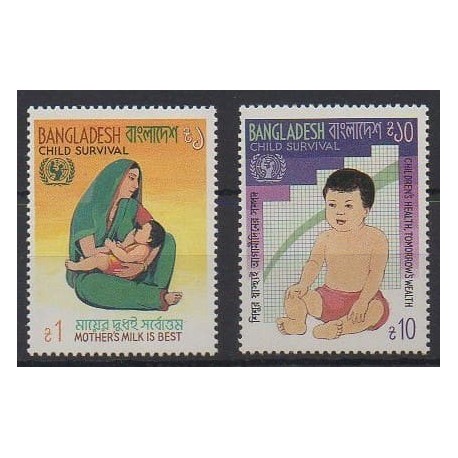 Bangladesh - 1985 - Nb 222/223 - Childhood