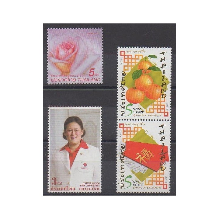 Buy this set of stamps of Thailand of the year 2015 (Nb 3222/3225).