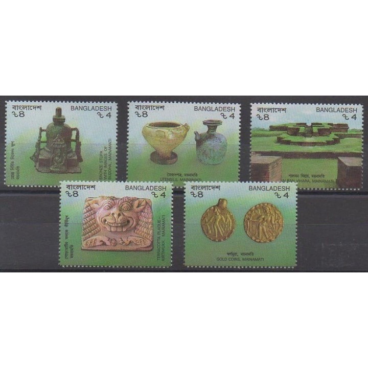 Acheter cette série de timbres du Bangladesh de l'année 1991 (No 353/357).